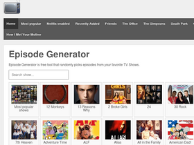 'episodegenerator.com' screenshot