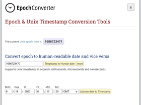 'epochconverter.com' screenshot