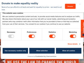 'equalitynow.org' screenshot
