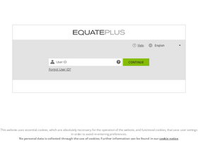 'equateplus.com' screenshot