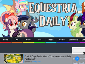 'equestriadaily.com' screenshot