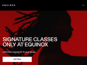 'equinox.com' screenshot