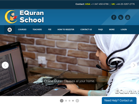 'equranschool.com' screenshot
