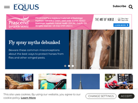 'equusmagazine.com' screenshot