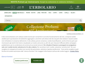 'erbolario.com' screenshot