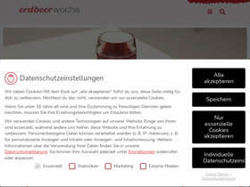 'erdbeerwoche.com' screenshot
