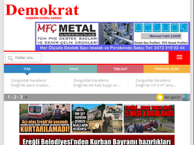 'ereglidemokratmedya.com' screenshot