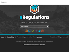 'eregulations.com' screenshot