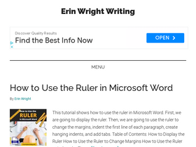 'erinwrightwriting.com' screenshot