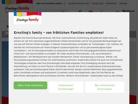 'ernstings-family.at' screenshot