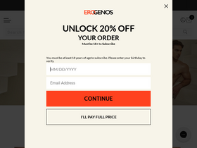 'erogenos.com' screenshot