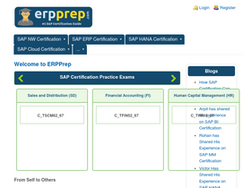 'erpprep.com' screenshot
