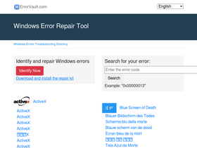 'errorvault.com' screenshot