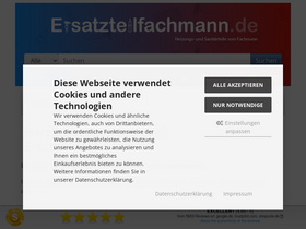 'ersatzteilfachmann.de' screenshot