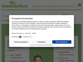 'erstenachhilfe.de' screenshot