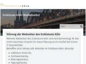 'erzbistum-koeln.de' screenshot