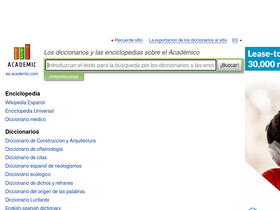 'es-academic.com' screenshot