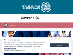 'es.gov.br' screenshot