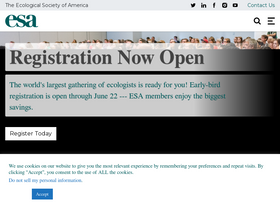 'esa.org' screenshot