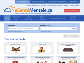 'esantementale.ca' screenshot
