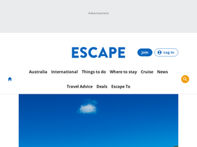 'escape.com.au' screenshot
