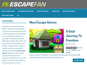 'escapefan.com' screenshot