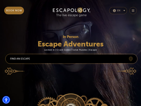 'escapology.com' screenshot