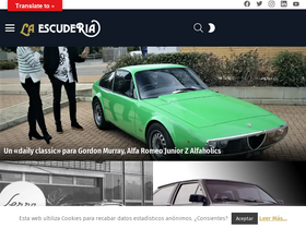 'escuderia.com' screenshot