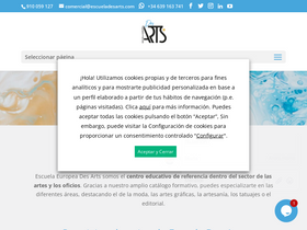 'escueladesarts.com' screenshot