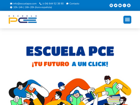 'escuelapce.com' screenshot