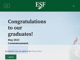'esf.edu' screenshot