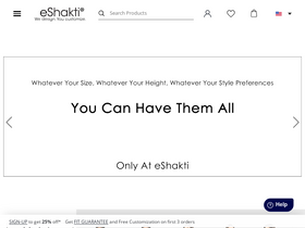 'eshakti.com' screenshot