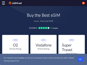 'esim.net' screenshot