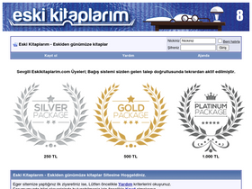 'eskikitaplarim.com' screenshot