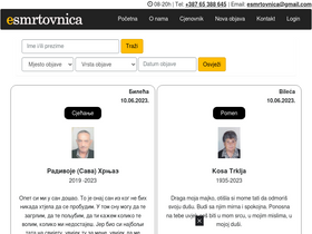 'esmrtovnica.com' screenshot