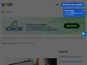 'esocial.gov.br' screenshot