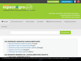 'espaceagro.com' screenshot