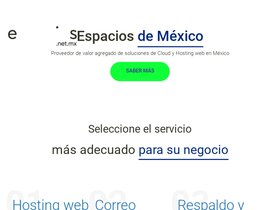 'espacios.net.mx' screenshot