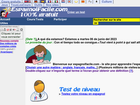 'espagnolfacile.com' screenshot