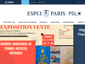 'espci.fr' screenshot