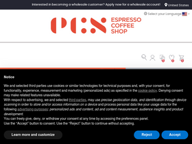 'espressocoffeeshop.com' screenshot