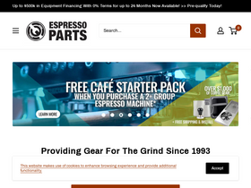 'espressoparts.com' screenshot