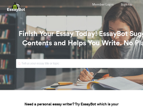 'essaybot.com' screenshot