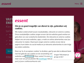 'essent.nl' screenshot