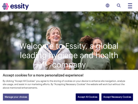 'essity.com' screenshot