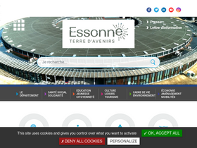 'essonne.fr' screenshot