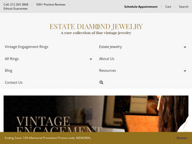 'estatediamondjewelry.com' screenshot