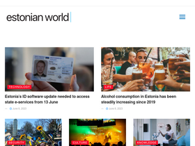 'estonianworld.com' screenshot