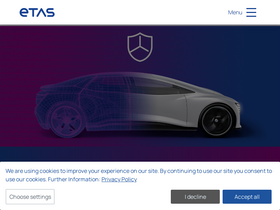 'etas.com' screenshot