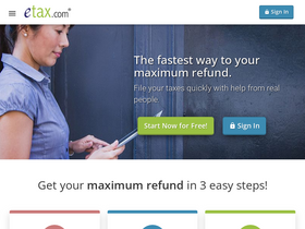 'etax.com' screenshot